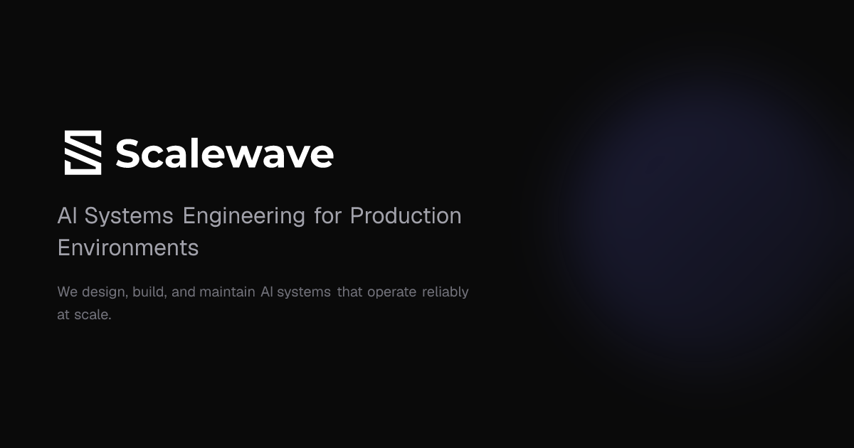 AI Engineering for Production Environments | Scalewave